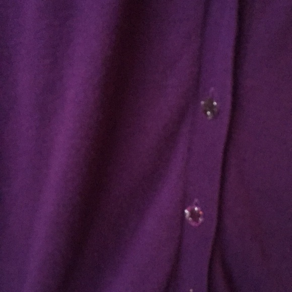 Dark purple with sparkle buttons. New York and company. Size XL. - Picture 3 of 3